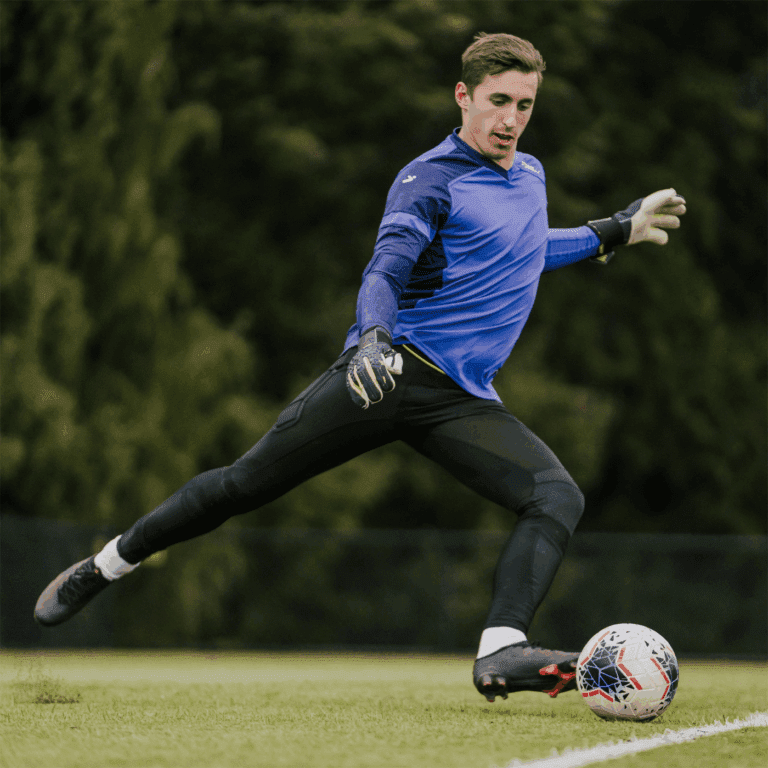 Målvakt som bär BodyShield GK Leggings